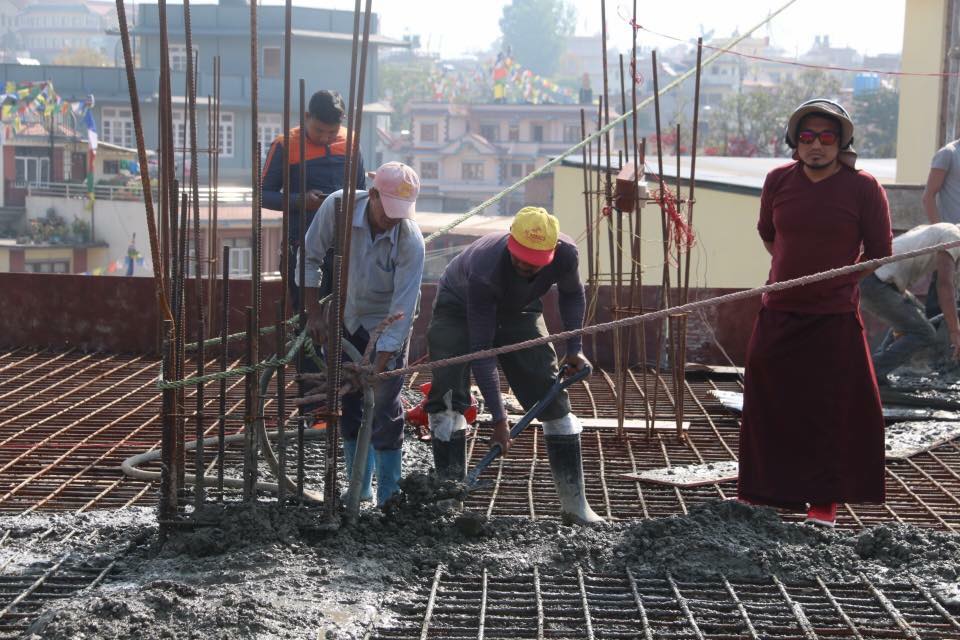 尼泊爾宗諾寺大殿工程