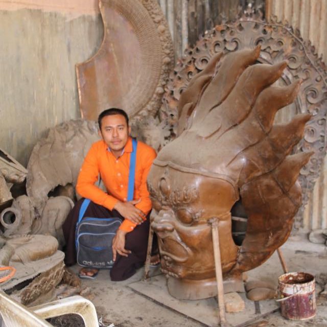 尼泊爾宗諾寺佛像製作